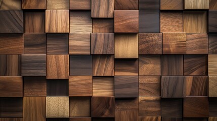 Fototapeta premium Wooden Wall Panel - Abstract Background Texture - Natural Wood Grain - Rustic Design