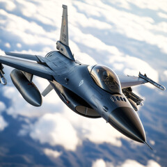 military plane in sky