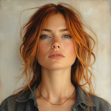 fau portrait ginger rite haare rothaarig locken emotional selbstbewusst