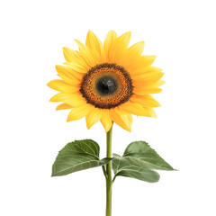 Fototapeta premium Tall Sunflower Isolated