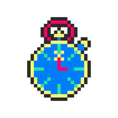 stopwatch for sport pixel art
