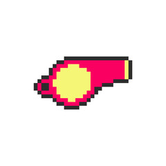 Fototapeta premium coach sport whistle pixel art