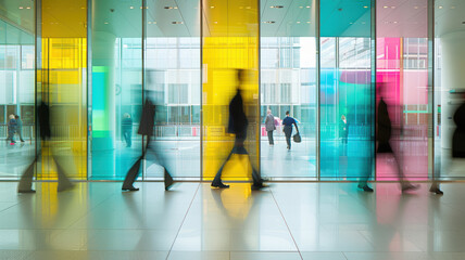 Office Activity in Modern Building