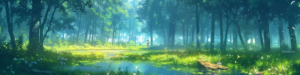 Enchanting Winter Wetlands: Soothing Anime-Style Illustration of Sapporo's Night Scenery with Cable Cars. Vibrant Nature-Inspired Artwork for NFT, Decor, Apparel Design, and Cultural Tourism Marketing