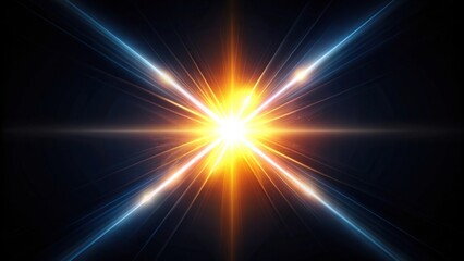 Obraz premium Realistic x shape light flare on black background Medium Shot, black background, bright, medium shot, shiny, glowing, abstract, graphic design, illumination, stock photo, x shape