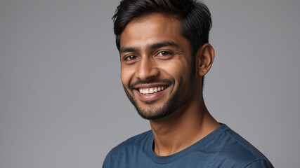 Obraz premium portrait of a happy young Indian man 