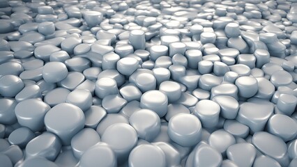 Obraz premium blue and white pebbles