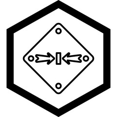 Collapse Vector Icon Design