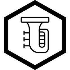 Tuba Vector Icon Design