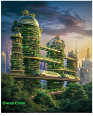 Advanced Green Urban Living with Sky Trains