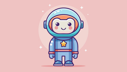 open layer vector of cute astronaut colorful
