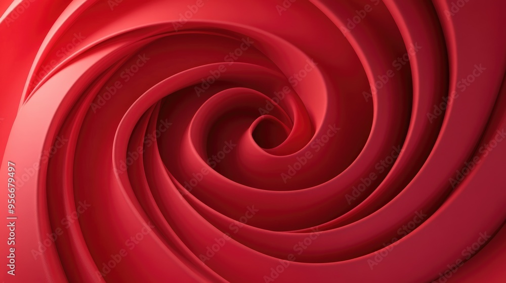 Poster 3d rendering of an abstract luxury soft red background suitable for a christmas or valentine s layou