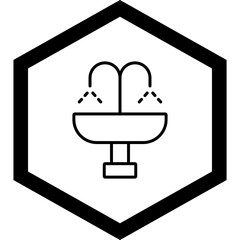 Fountain Vector Icon Design