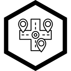 Multiple Destinations Vector Icon Design