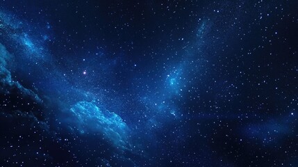 Fototapeta premium Stars and Milky Way in a night sky depicted through 3D cartoon rendering