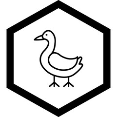 Goose Vector Icon Design