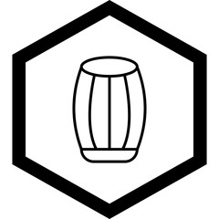 Barrel Vector Icon Design