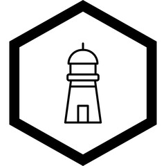 Lighthouse Vector Icon Design