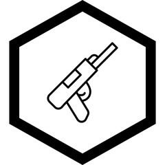 Gun Vector Icon Design