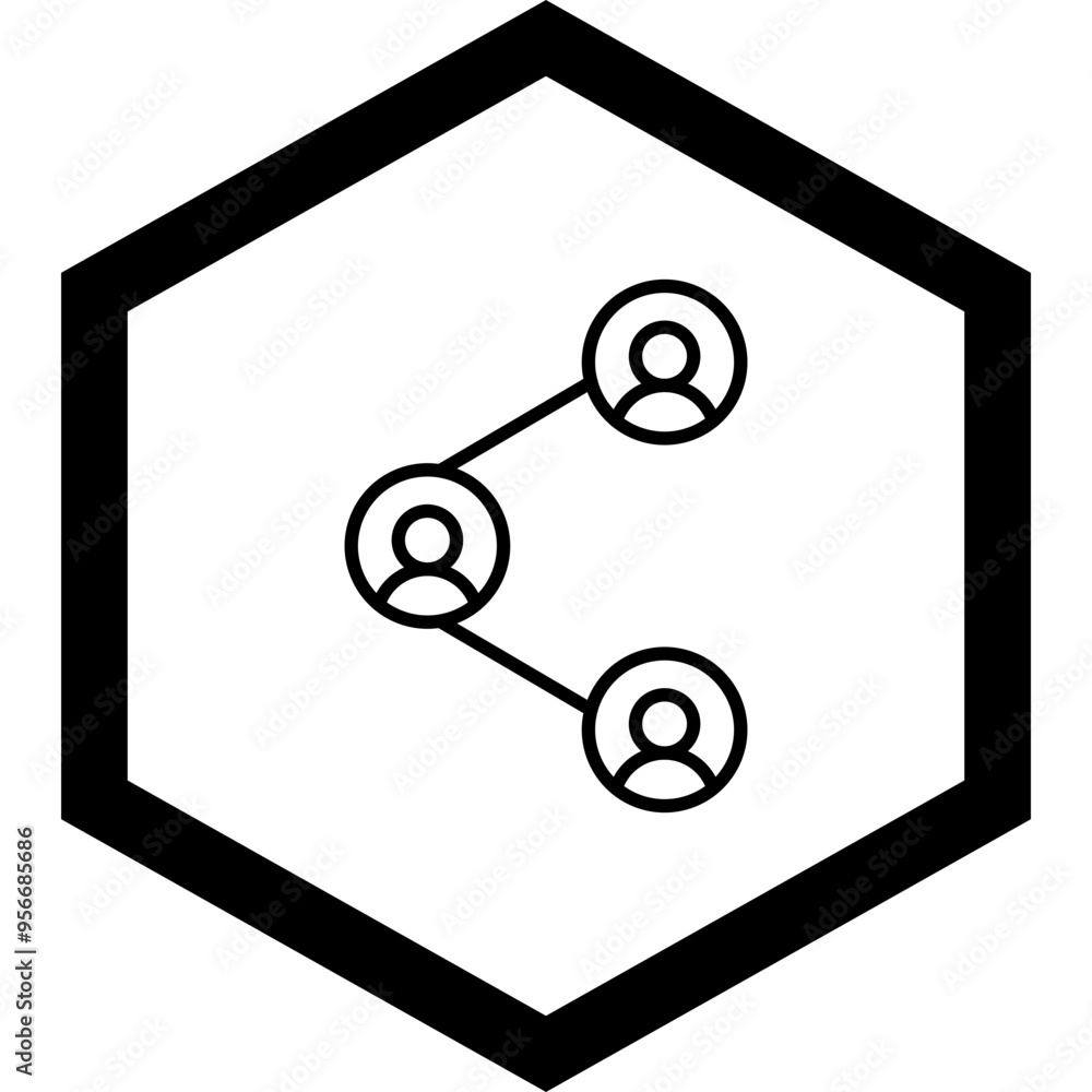 Wall mural network vector icon design