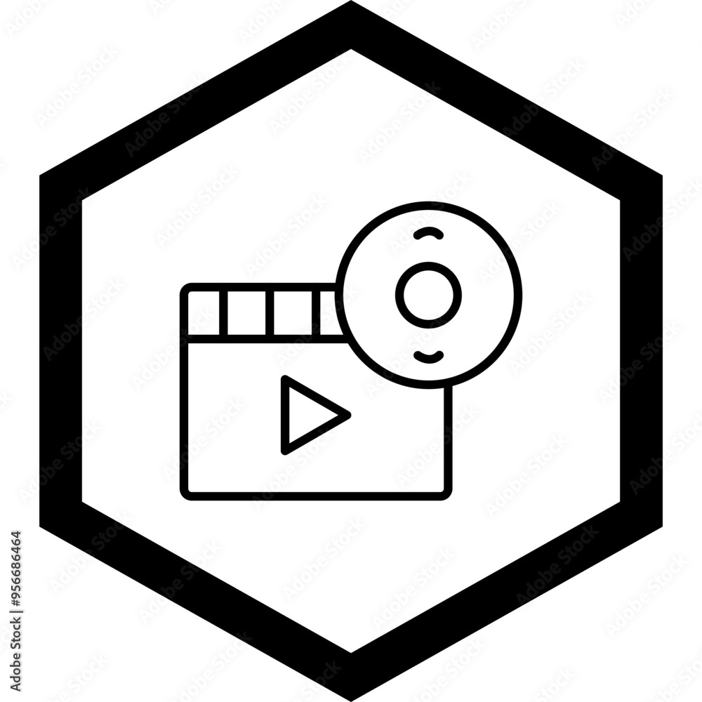 Poster dvd vector icon design