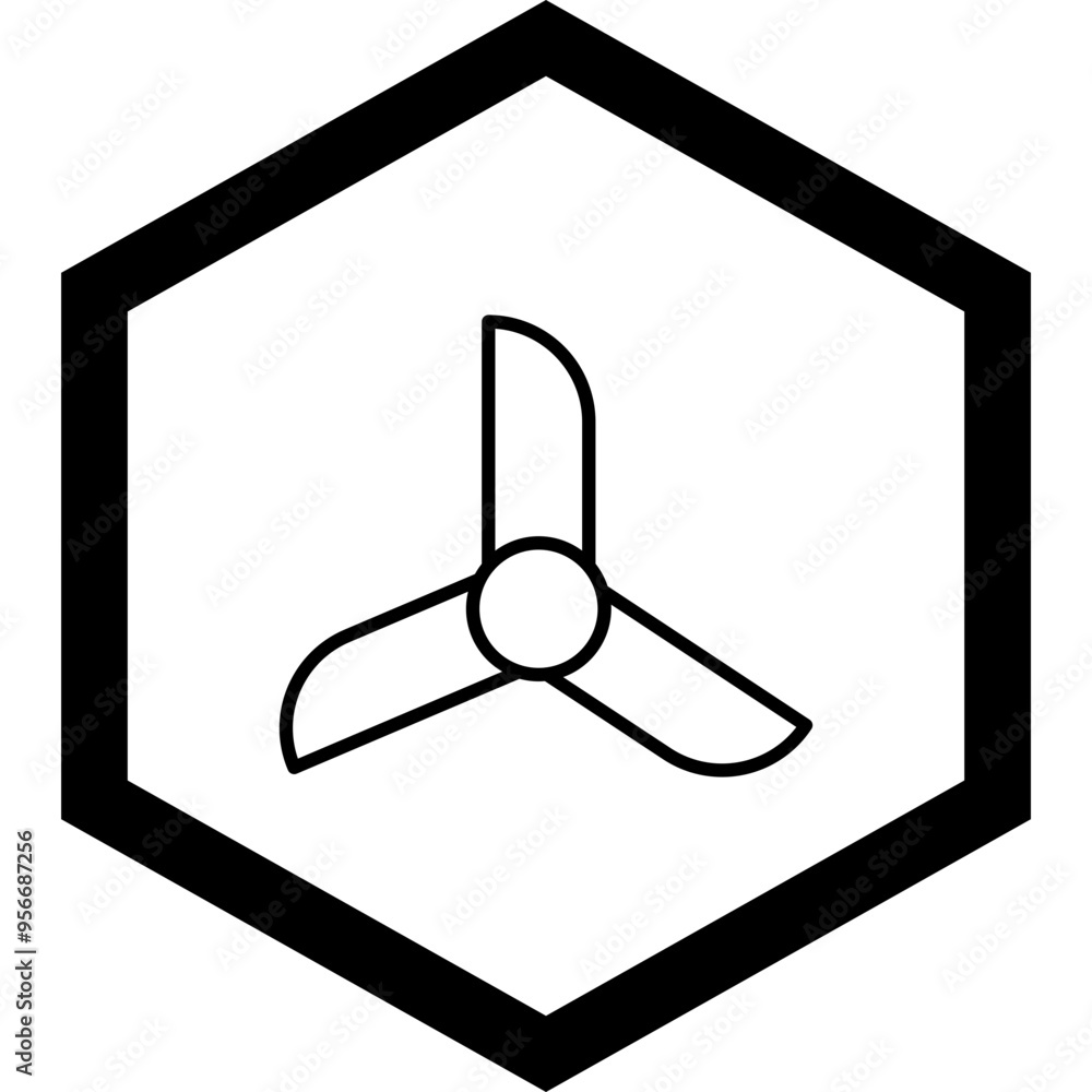 Canvas Prints Ventilation Vector Icon Design