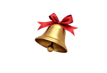 High-quality transparent PNG image of a delicate white bell with a flowing ribbon, ideal for graphic designers and crafters. Use this versatile asset to add a touch of whimsy to your projects
