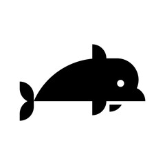 Dolphin logo. Icon design. Template elements