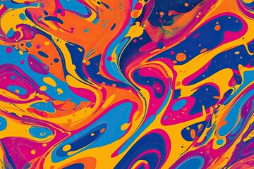 Colorful Abstract Splash Design Background for Creative Projects