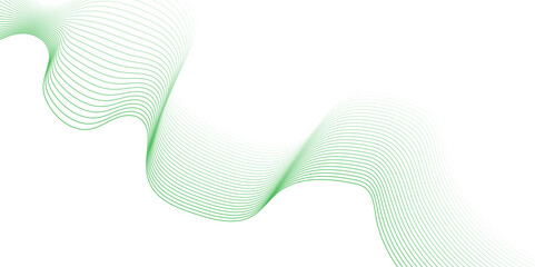 Abstract green lines for website, banner and brochure, Curve flow motion illustration, Smoke design, Vector lines, Modern background design.
