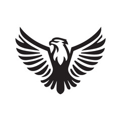 Minimalist eagle logo