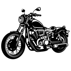 Motorbike | Motorcycle | Big Bikes | Extreme Sports | Motor Biker | Motorbike Lover | Big Bike Lover | Vintage Motorbike | Original Illustration | Vector and Clipart | Cutfile and Stencil