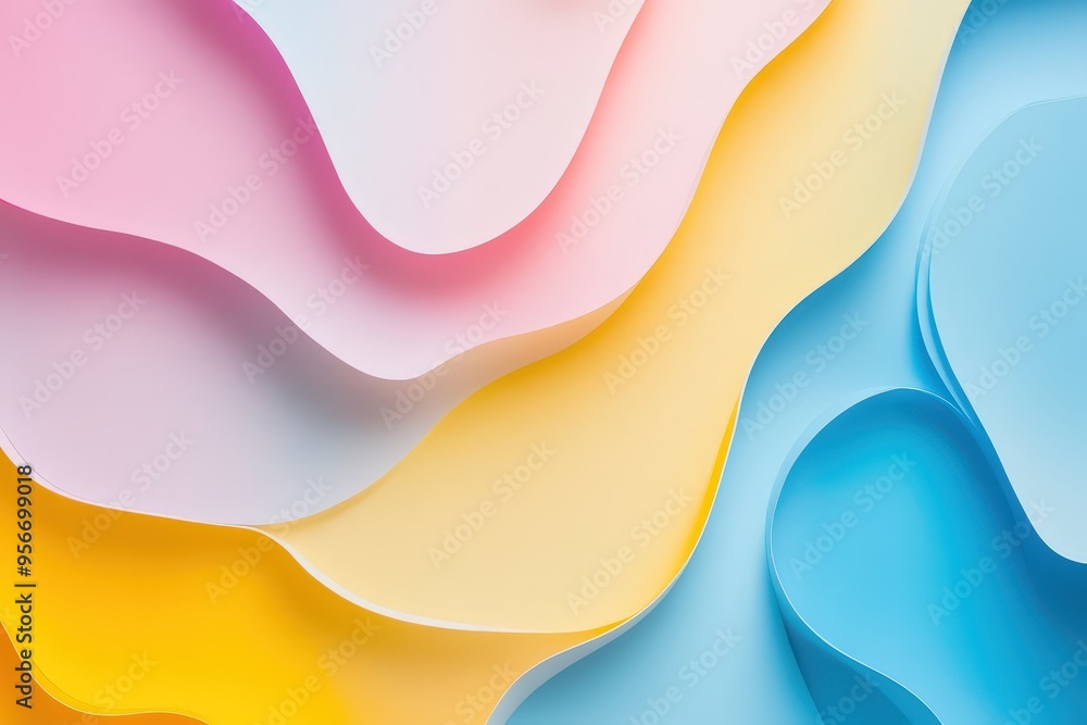 Aufkleber vibrant abstract design with smooth gradient blending.