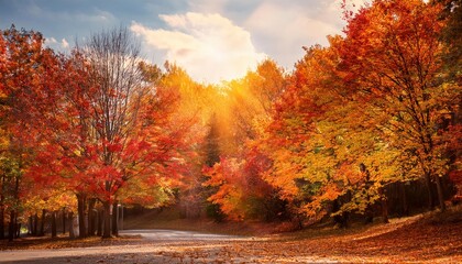 Fototapeta premium Autumn landspace