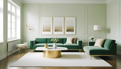 Fototapeta premium Photo interior modern design room 3d illustration