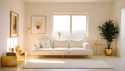 Photo interior modern design room 3d illustration