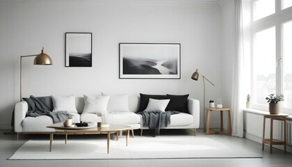 Photo interior modern design room 3d illustration