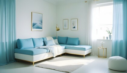 Photo interior modern design room 3d illustration