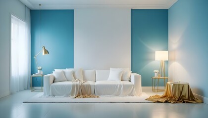 Photo interior modern design room 3d illustration