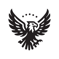 Minimalist eagle logo