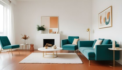 Photo interior modern design room 3d illustration