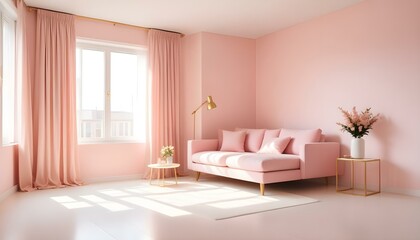 Photo interior modern design room 3d illustration
