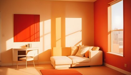 Photo interior modern design room 3d illustration