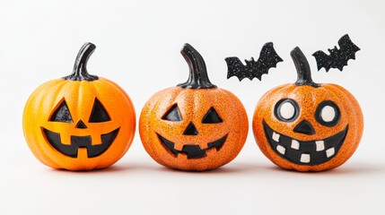 happy_halloween_decoration_on_white_background