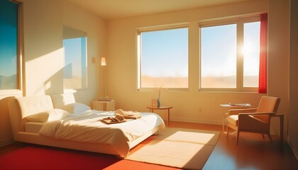 Photo interior modern design room 3d illustration