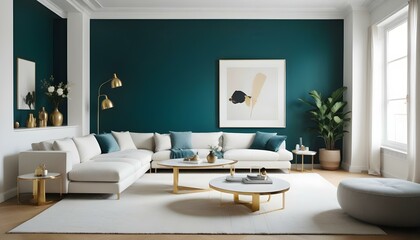 Photo interior modern design room 3d illustration