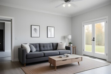 Fototapeta premium american style internal home design living