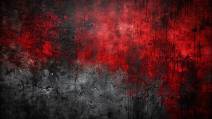 Grungy red wall with textured paint, aged and vintage design for dark backdrop