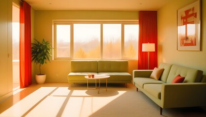 Fototapeta premium Photo interior modern design room 3d illustration