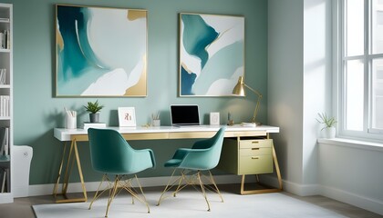 Photo interior modern design room 3d illustration